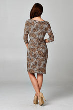 Christine V 3/4 Sleeve Slim Fit Sheath Dress with Leopard Pattern - WholesaleClothingDeals - 9