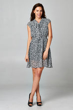 Christine V Printed Tie Neck Dress - WholesaleClothingDeals - 4