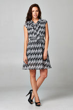 Christine V Printed Tie Neck Dress - WholesaleClothingDeals - 7