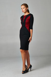 Christine V Ponte Colorblock Sheath Dress - WholesaleClothingDeals - 12