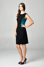 Christine V Sleeveless Ponte Colorblock Dress 