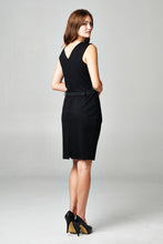 Christine V Sleeveless Ponte Colorblock Dress 