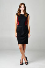 Christine V Sleeveless Ponte Colorblock Dress 