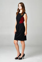 Christine V Sleeveless Ponte Colorblock Dress 