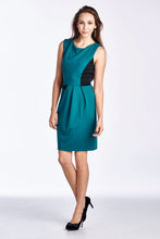 Christine V Sleeveless Ponte Colorblock Dress 