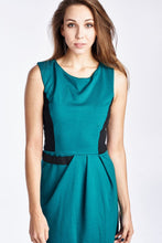 Christine V Sleeveless Ponte Colorblock Dress 