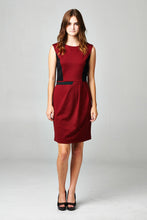 Christine V Sleeveless Ponte Colorblock Dress 