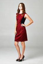 Christine V Sleeveless Ponte Colorblock Dress 