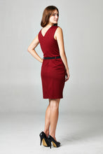 Christine V Sleeveless Ponte Colorblock Dress 