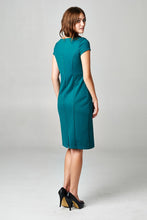 Christine V Colorblock Ponte V-Neck Dress - WholesaleClothingDeals - 3