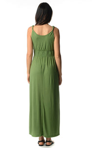 Christine V Smocked Wrap Maxi Dress