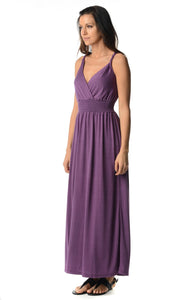 Christine V Smocked Wrap Maxi Dress