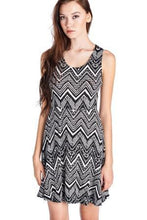 Urban Love Zig Zag Printed Jersey Dress