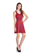 Urban Love Zig Zag Printed Jersey Dress