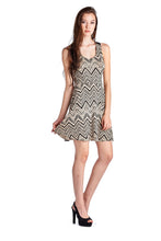 Urban Love Zig Zag Printed Jersey Dress