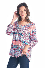Christine V Tassel Tie Loose Top
