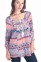 Christine V Tassel Tie Loose Top