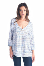 Christine V Tassel Tie Loose Top