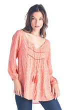 Christine V Tassel Tie Loose Top