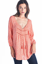 Christine V Tassel Tie Loose Top
