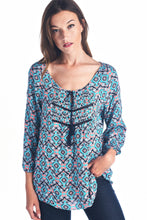 Christine V Tassel Tie Loose Top