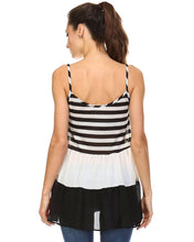 Urban Love Tiered Halter Stripe Tank