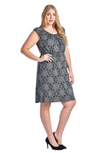 Marcelle Margaux Plus Scoop Neck Smocked Peasant Dress