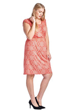 Marcelle Margaux Plus Scoop Neck Smocked Peasant Dress