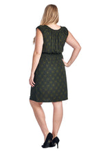 Marcelle Margaux Plus Scoop Neck Smocked Peasant Dress