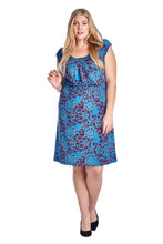 Marcelle Margaux Plus Scoop Neck Smocked Peasant Dress