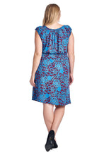 Marcelle Margaux Plus Scoop Neck Smocked Peasant Dress