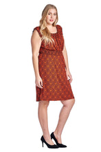 Marcelle Margaux Plus Scoop Neck Smocked Peasant Dress