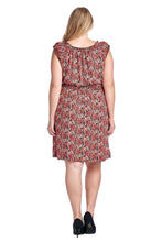 Marcelle Margaux Plus Scoop Neck Smocked Peasant Dress