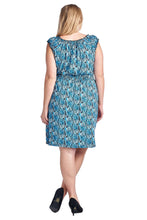 Marcelle Margaux Plus Scoop Neck Smocked Peasant Dress