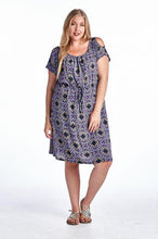 Marcelle Margaux Plus Rayon Challis Dress