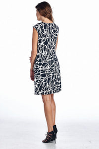 Marcelle Margaux Abstract Printed Drape Dress - WholesaleClothingDeals - 10