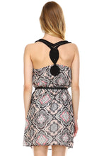 Urban Love Belted Crochet Detail Racerback Dress