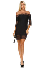 Marcelle Margaux Sheer Mesh Lace Dress -  - 1