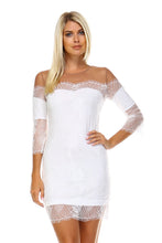 Marcelle Margaux Sheer Mesh Lace Dress -  - 6