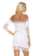 Marcelle Margaux Sheer Mesh Lace Dress -  - 8