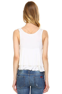 Urban Love Double Layer Loose Crop Tank