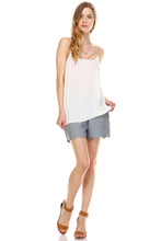 Urban Love V-neck Line Detail Lightweight Top