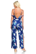 Women's Floral Tie Tank Jumpsuit