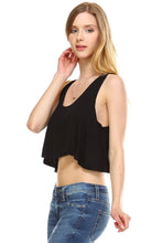 Urban Love Solid Color Loose Crop Tank