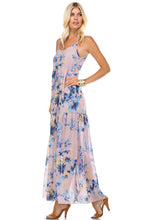 Marcelle Margaux Floral Printed Sleeveless Chiffon Maxi Dress
