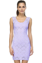 Women's Sleeveless Lace Bodycon Dress