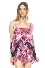 Urban Love Tassel Pattern Romper
