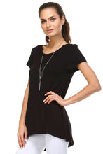 Women's Cap Sleeve Hi-Low Top