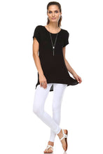 Women's Cap Sleeve Hi-Low Top