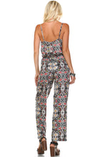 Marcelle Margaux Sleeveless Elastic Waistline Printed Jumpsuit